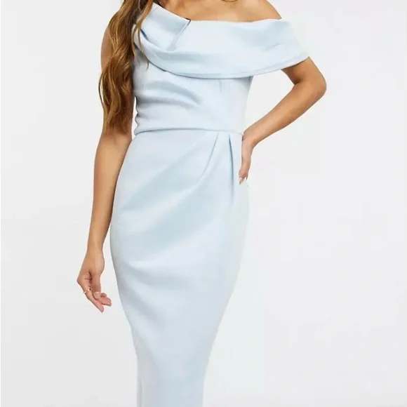 ASOS | Dresses | New Asos Design Drape Fallen Shoulder Midi Pencil Dress | Poshmark ASOS | Dresses | New Asos Design Drape Fallen Shoulder Midi Pencil Dress | Poshmark